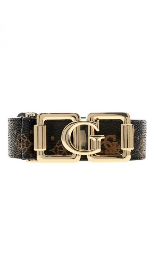 GUESS EMELIE LOG NT ADJ & NT REV H30 ΖΩΝΗ ΓΥΝΑΙΚΕΙΑ DARK BROWN