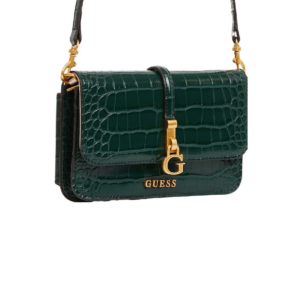 GUESS G JAMES XBODY FLAP ORGANIZER ΤΣΑΝΤΑ ΓΥΝΑΙΚΕΙΑ GREEN
