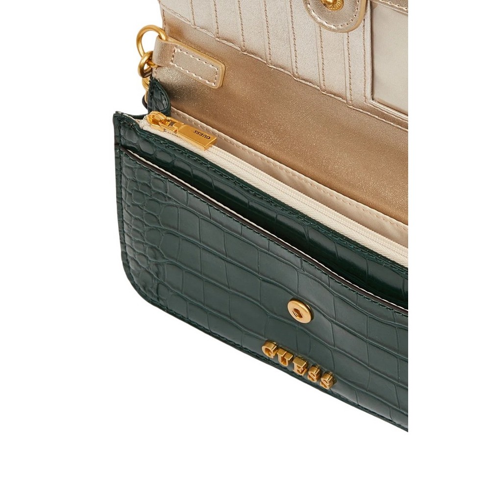 GUESS G JAMES XBODY FLAP ORGANIZER ΤΣΑΝΤΑ ΓΥΝΑΙΚΕΙΑ GREEN