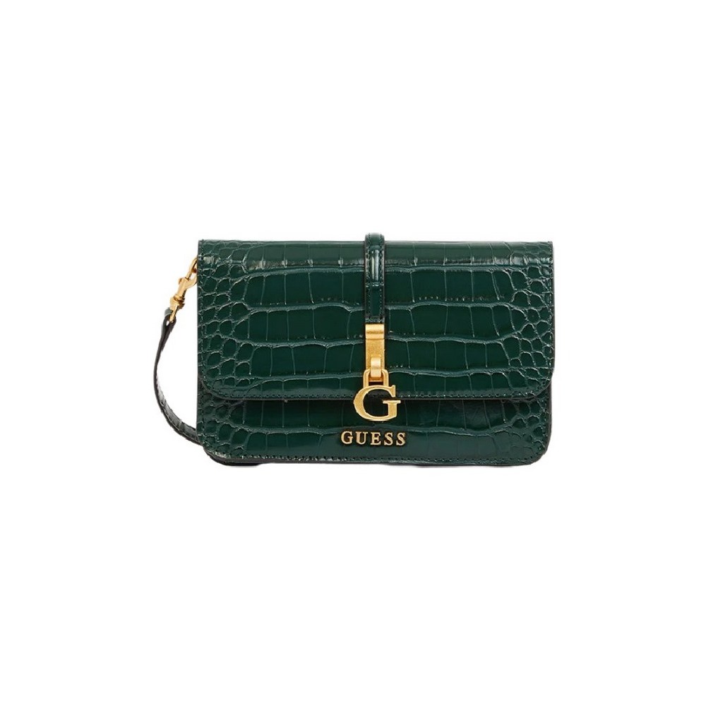 GUESS G JAMES XBODY FLAP ORGANIZER ΤΣΑΝΤΑ ΓΥΝΑΙΚΕΙΑ GREEN