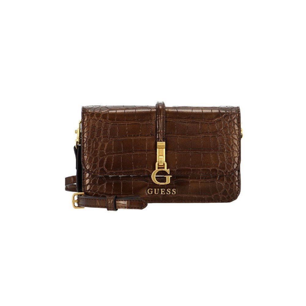 GUESS G JAMES XBODY FLAP ORGANIZER ΤΣΑΝΤΑ ΓΥΝΑΙΚΕΙΑ BRONZE