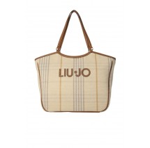 LIU JO L FERIELLE TOTE BAG AA6208T387A ΤΣΑΝΤΑ ΓΥΝΑΙΚΕΙΑ WHITE/CREAMY