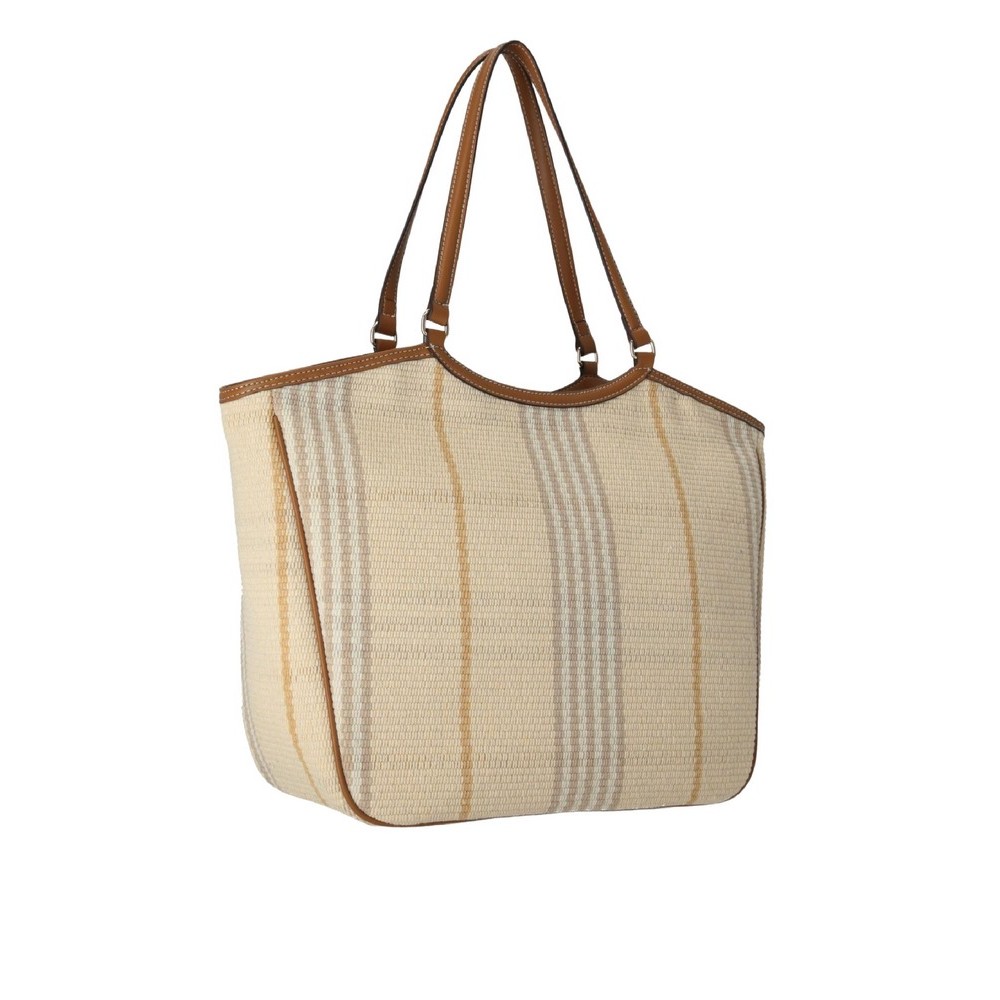 LIU JO L FERIELLE TOTE BAG AA6208T387A ΤΣΑΝΤΑ ΓΥΝΑΙΚΕΙΑ WHITE/CREAMY