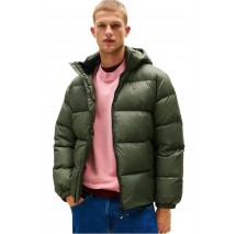 TOMMY JEANS ESSENTIAL DOWN JACKET ΜΠΟΥΦΑΝ ΑΝΔΡΙΚΟ KHAKI TOMMY JEANS ESSENTIAL DOWN JACKET ΜΠΟΥΦΑΝ ΑΝΔΡΙΚΟ KHAKI