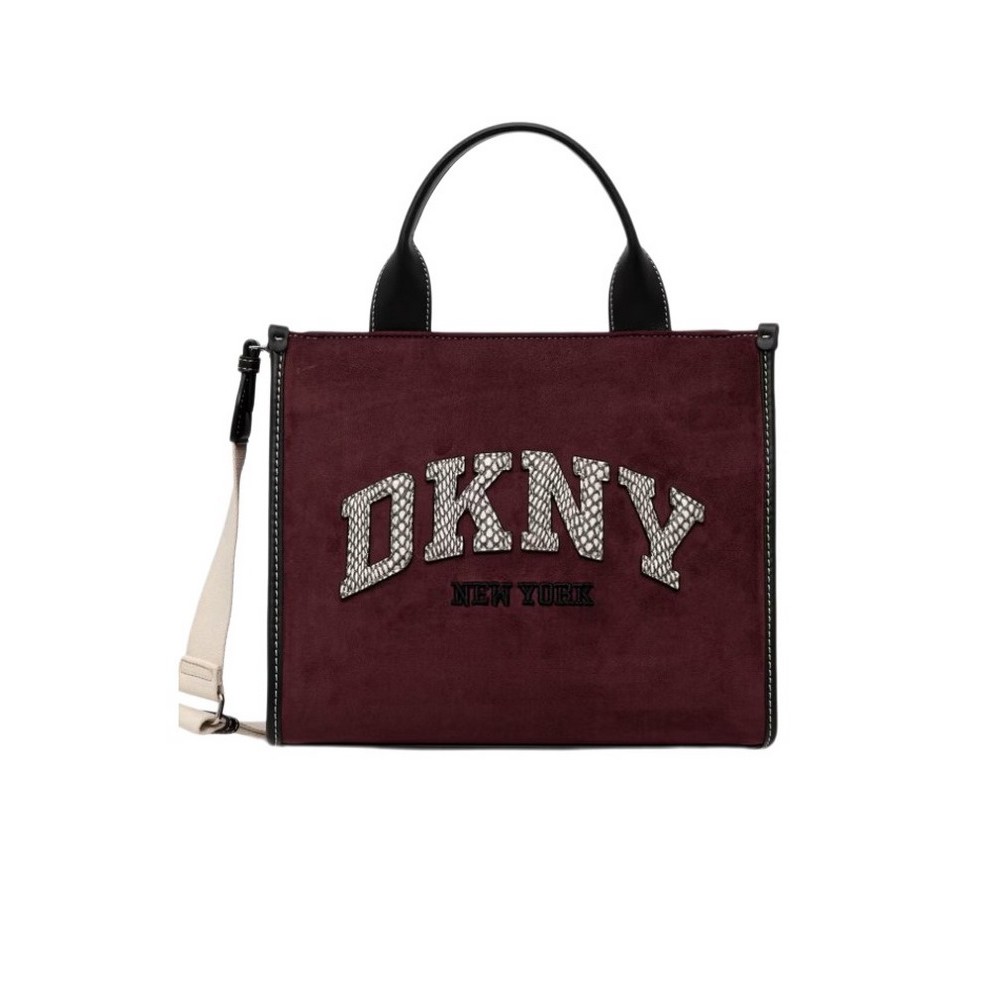 DKNY HADLEE MD TOTE HANDBAG R62AMR57 ΤΣΑΝΤΑ ΓΥΝΑΙΚΕΙΑ BORDEAUX