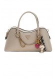 GUESS DAVINA SATCHEL ΤΣΑΝΤΑ ΓΥΝΑΙΚΕΙΑ TAUPE