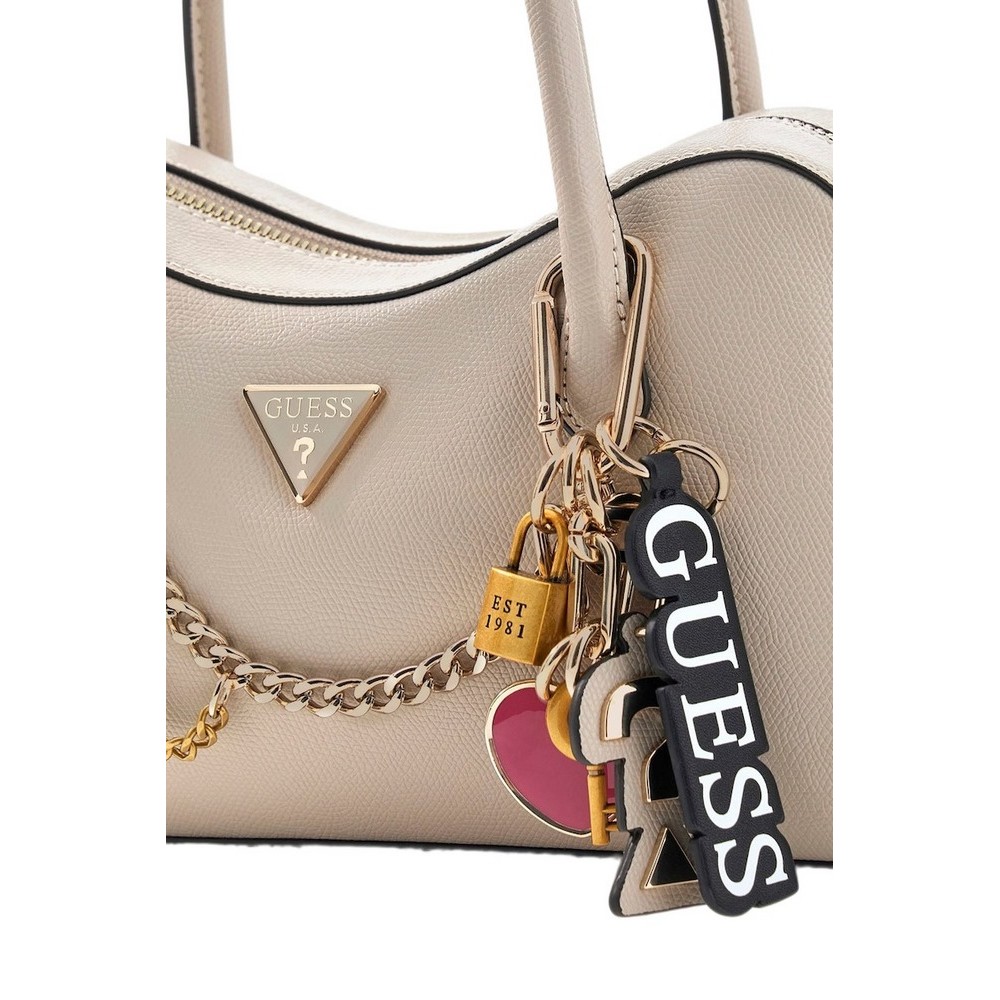 GUESS DAVINA SATCHEL ΤΣΑΝΤΑ ΓΥΝΑΙΚΕΙΑ TAUPE