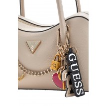 GUESS DAVINA SATCHEL ΤΣΑΝΤΑ ΓΥΝΑΙΚΕΙΑ TAUPE