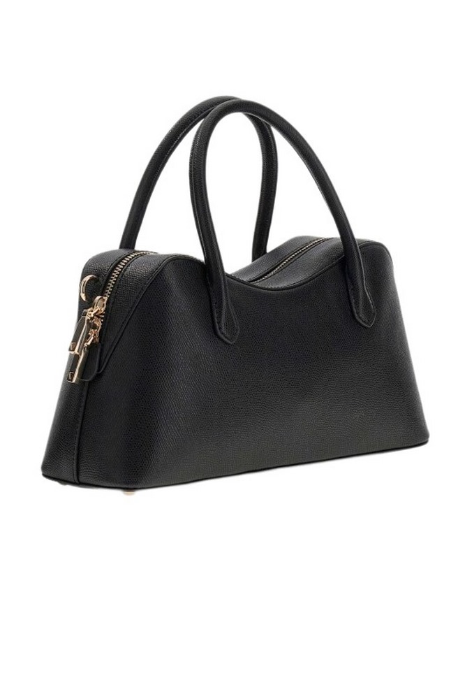 GUESS DAVINA SATCHEL ΤΣΑΝΤΑ ΓΥΝΑΙΚΕΙΑ BLACK