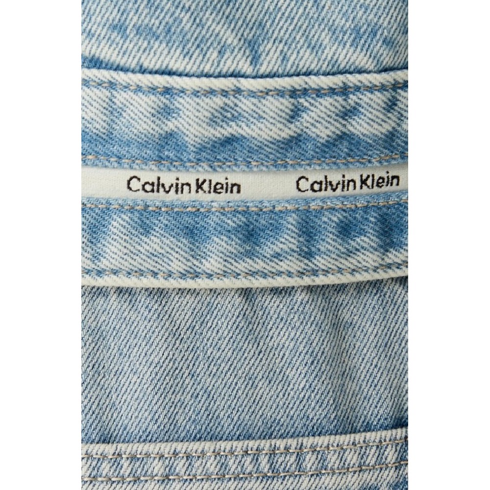 CALVIN KLEIN JEANS BRANDED BOXY DENIM JACKET FRESH ΤΖΙΝ ΜΠΟΥΦΑΝ ΓΥΝΑΙΚΕΙΟ DENIM LIGHT