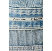 CALVIN KLEIN JEANS BRANDED BOXY DENIM JACKET FRESH ΤΖΙΝ ΜΠΟΥΦΑΝ ΓΥΝΑΙΚΕΙΟ DENIM LIGHT