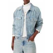 CALVIN KLEIN JEANS BRANDED BOXY DENIM JACKET FRESH ΤΖΙΝ ΜΠΟΥΦΑΝ ΓΥΝΑΙΚΕΙΟ DENIM LIGHT