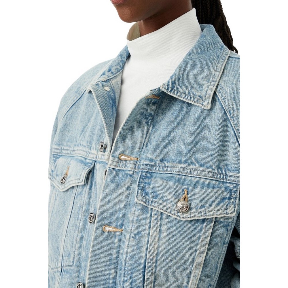 CALVIN KLEIN JEANS BRANDED BOXY DENIM JACKET FRESH ΤΖΙΝ ΜΠΟΥΦΑΝ ΓΥΝΑΙΚΕΙΟ DENIM LIGHT