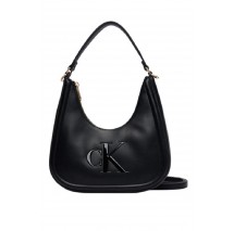 CALVIN KLEIN BOLD SMALL CRESCENT BAG ΤΣΑΝΤΑ ΓΥΝΑΙΚΕΙΑ BLACK