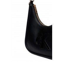 CALVIN KLEIN BOLD SMALL CRESCENT BAG ΤΣΑΝΤΑ ΓΥΝΑΙΚΕΙΑ BLACK