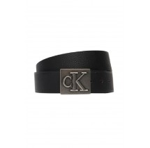 CALVIN KLEIN SSNL MONO PLAQUE 40MM ΖΩΝΗ ΑΝΔΡΙΚΗ BLACK/SILVER