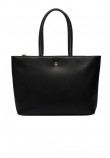 TOMMY HILFIGER LOGOTAPE TOTE ΤΣΑΝΤΑ ΓΥΝΑΙΚΕΙΑ BLACK