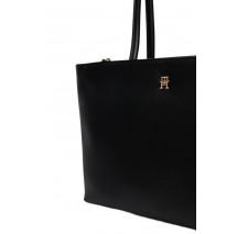 TOMMY HILFIGER LOGOTAPE TOTE ΤΣΑΝΤΑ ΓΥΝΑΙΚΕΙΑ BLACK