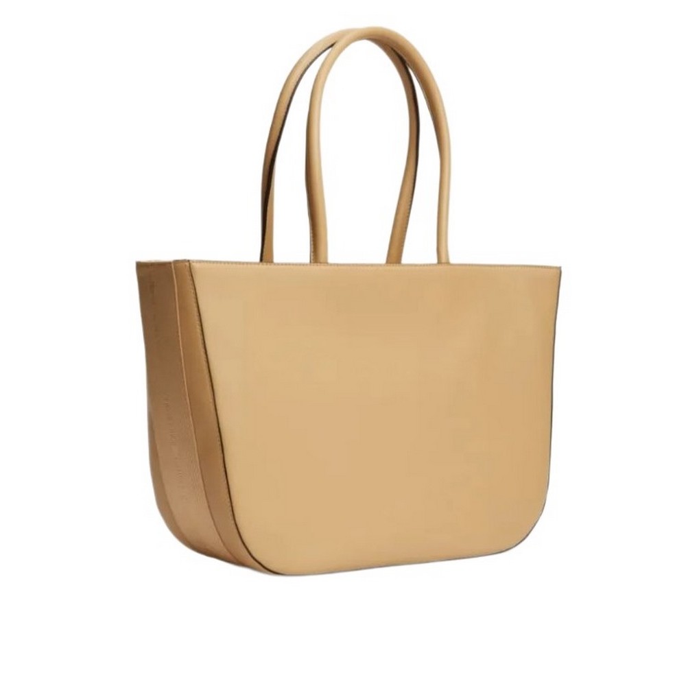 TOMMY HILFIGER LOGOTAPE TOTE ΤΣΑΝΤΑ ΓΥΝΑΙΚΕΙΑ BEIGE