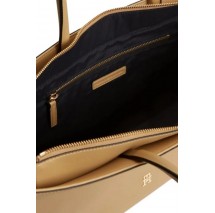 TOMMY HILFIGER LOGOTAPE TOTE ΤΣΑΝΤΑ ΓΥΝΑΙΚΕΙΑ BEIGE