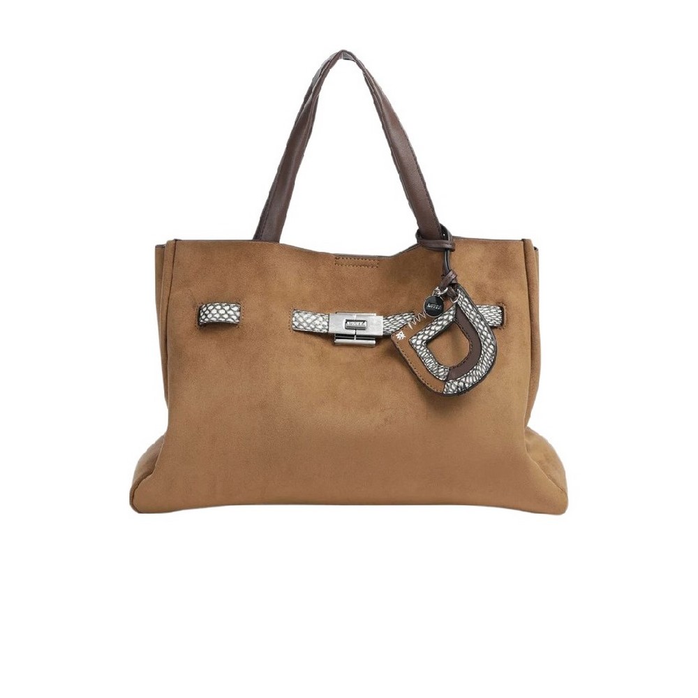 DKNY BRYAR LG SATCHELS HANDBAG R63DMK43 ΤΣΑΝΤΑ ΓΥΝΑΙΚΕΙΑ ALMOND