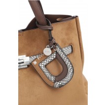 DKNY BRYAR LG SATCHELS HANDBAG R63DMK43 ΤΣΑΝΤΑ ΓΥΝΑΙΚΕΙΑ ALMOND
