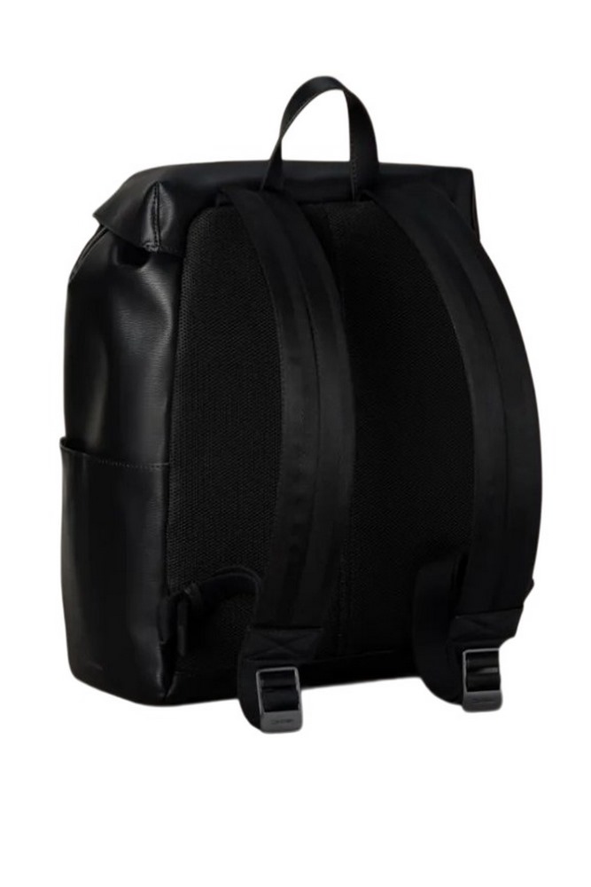 CALVIN KLEIN EMBLEM HW FLAP BACKPACK ΤΣΑΝΤΑ ΑΝΔΡΙΚΗ BLACK