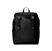 CALVIN KLEIN EMBLEM HW FLAP BACKPACK ΤΣΑΝΤΑ ΑΝΔΡΙΚΗ BLACK