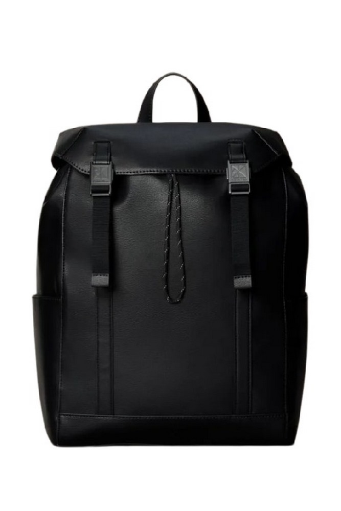 CALVIN KLEIN EMBLEM HW FLAP BACKPACK ΤΣΑΝΤΑ ΑΝΔΡΙΚΗ BLACK