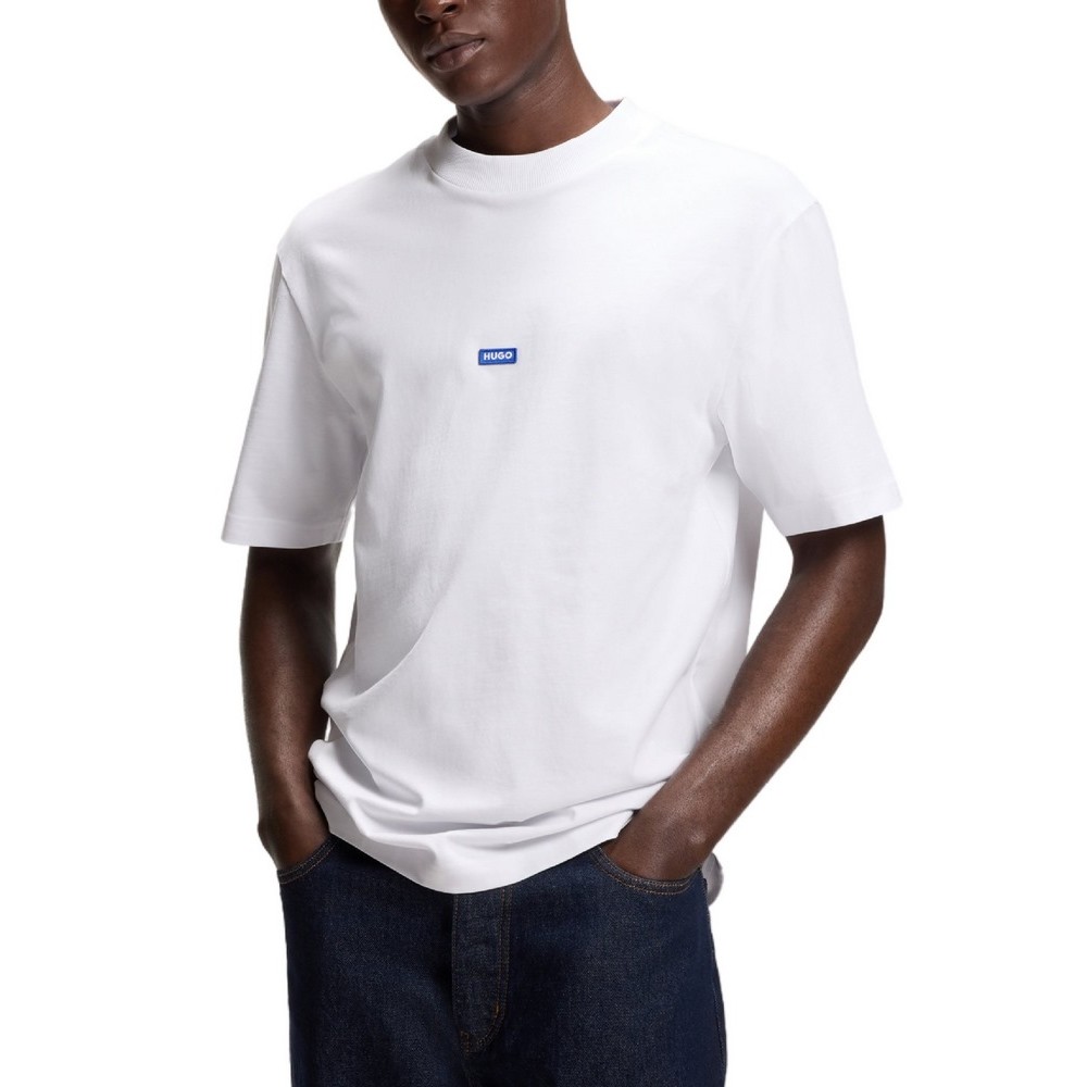 HUGO BOSS JERSEY NIEROS T-SHIRT ΜΠΛΟΥΖΑ ΑΝΔΡΙΚΗ WHITE