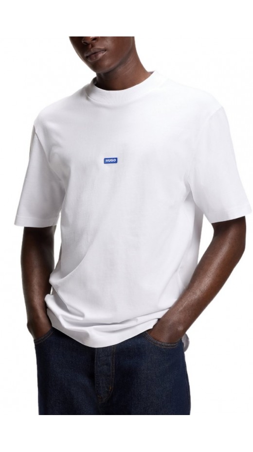 HUGO BOSS JERSEY NIEROS T-SHIRT ΜΠΛΟΥΖΑ ΑΝΔΡΙΚΗ WHITE