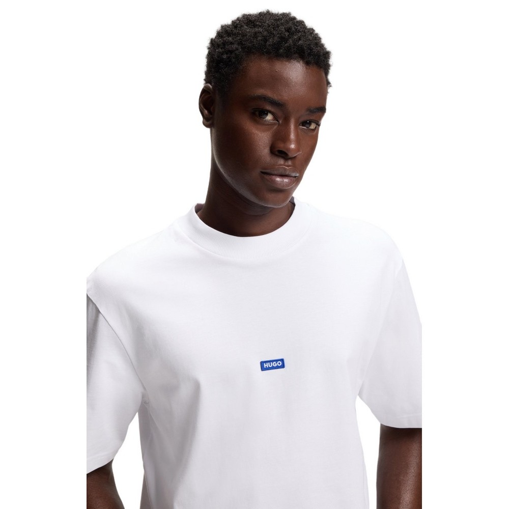 HUGO BOSS JERSEY NIEROS T-SHIRT ΜΠΛΟΥΖΑ ΑΝΔΡΙΚΗ WHITE