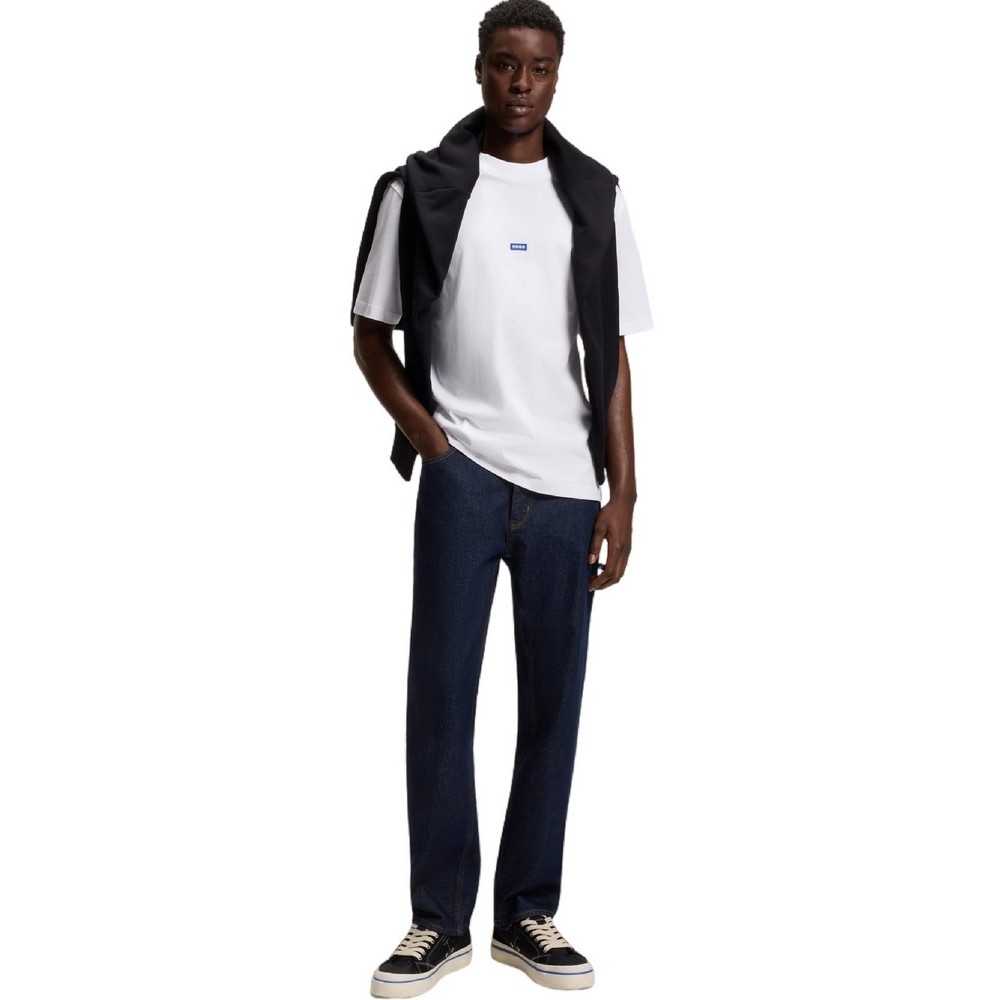 HUGO BOSS JERSEY NIEROS T-SHIRT ΜΠΛΟΥΖΑ ΑΝΔΡΙΚΗ WHITE