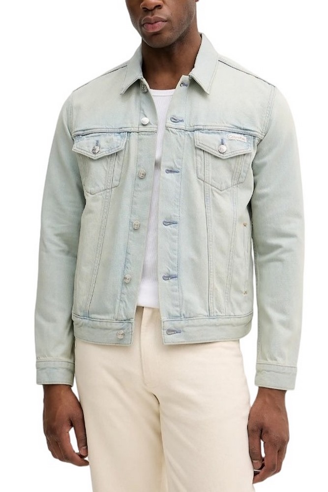 CALVIN KLEIN JEANS SEAGLASS CLASSIC TRUCKER ΜΠΟΥΦΑΝ ΑΝΔΡΙΚΟ LIGHT DENIM