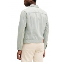 CALVIN KLEIN JEANS SEAGLASS CLASSIC TRUCKER ΜΠΟΥΦΑΝ ΑΝΔΡΙΚΟ LIGHT DENIM