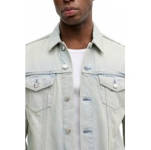 CALVIN KLEIN JEANS SEAGLASS CLASSIC TRUCKER ΜΠΟΥΦΑΝ ΑΝΔΡΙΚΟ LIGHT DENIM