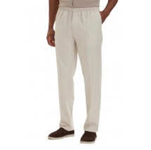 CALVIN KLEIN STRAIGHT LINEN PULL ON PANT ΠΑΝΤΕΛΟΝΙ ΑΝΔΡΙΚΟ SAND