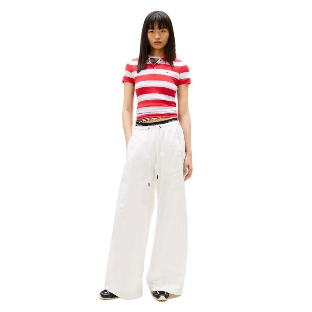 TOMMY JEANS WAISTBAND TRACK PANTS EXT ΦΟΡΜΑ ΓΥΝΑΙΚΕΙΑ ECRU