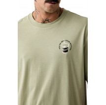 HUGO BOSS NUROBOS JERSEY T-SHIRT ΜΠΛΟΥΖΑ ΑΝΔΡΙΚΗ OLIVE