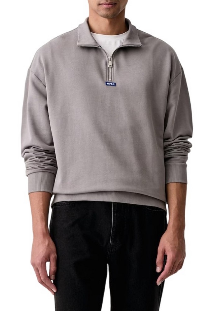 HUGO BOSS NEELER JERSEY SWEATSHIRT ΜΠΛΟΥΖΑ ΦΟΥΤΕΡ ΑΝΔΡΙΚΗ GREY