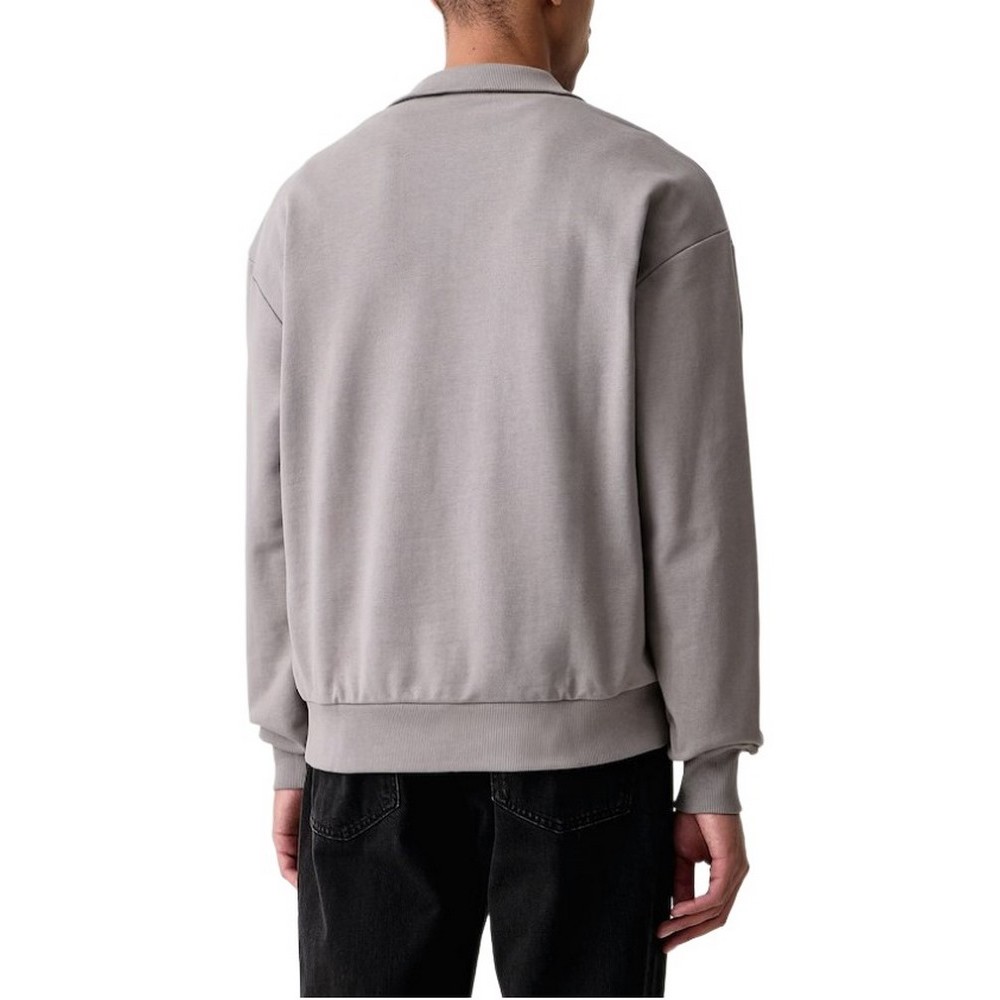 HUGO BOSS NEELER JERSEY SWEATSHIRT ΜΠΛΟΥΖΑ ΦΟΥΤΕΡ ΑΝΔΡΙΚΗ GREY
