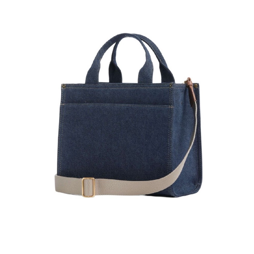 DKNY HANDLEE MD TOTE HANDBAG R62AYR57 ΤΣΑΝΤΑ ΓΥΝΑΙΚΕΙΑ DENIM DARK