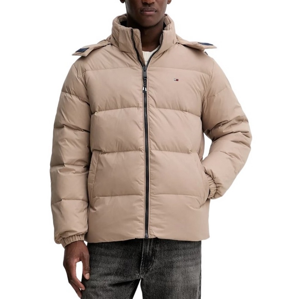 TOMMY JEANS ESSENTIAL DOWN JACKET ΜΠΟΥΦΑΝ ΑΝΔΡΙΚΟ TAUPE