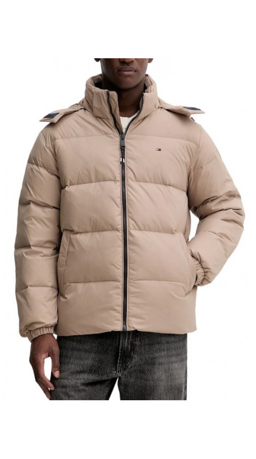 TOMMY JEANS ESSENTIAL DOWN JACKET ΜΠΟΥΦΑΝ ΑΝΔΡΙΚΟ TAUPE