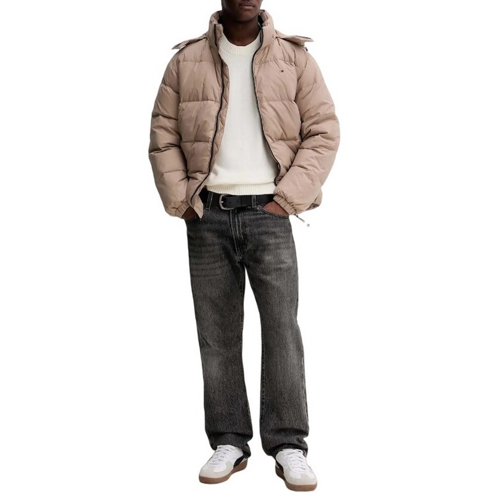 TOMMY JEANS ESSENTIAL DOWN JACKET ΜΠΟΥΦΑΝ ΑΝΔΡΙΚΟ TAUPE