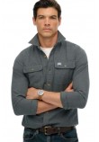 SUPERDRY D2 OVIN FLANNEL WORKWEAR SHIRT ΠΟΥΚΑΜΙΣΟ ΑΝΔΡΙΚΟ GREY