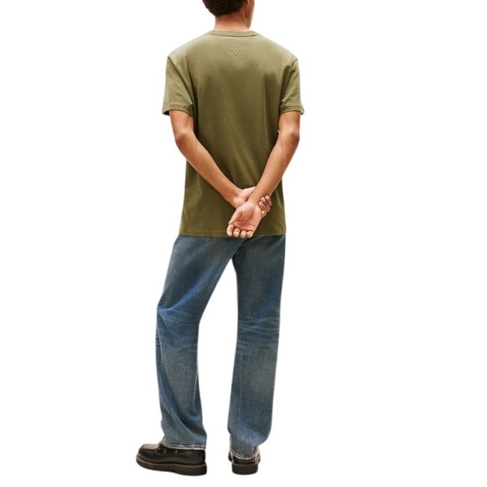 TOMMY JEANS REG BILLS FONT TEE EXT T-SHIRT ΜΠΛΟΥΖΑ ΑΝΔΡΙΚΗ GREEN