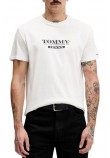 TOMMY JEANS REG BILLS FONT TEE EXT T-SHIRT ΜΠΛΟΥΖΑ ΑΝΔΡΙΚΗ WHITE