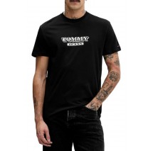 TOMMY JEANS REG BILLS FONT TEE EXT T-SHIRT ΜΠΛΟΥΖΑ ΑΝΔΡΙΚΗ BLACK