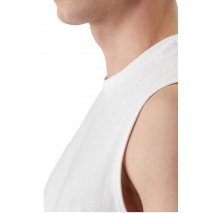 CALVIN KLEIN JEANS 30S JERSEY BADGE MUSCLE TANK T-SHIRT ΑΜΑΝΙΚΗ ΜΠΛΟΥΖΑ ΑΝΔΡΙΚΗ BRIGHT WHITE